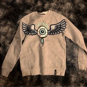 Gray Graphic Sweater